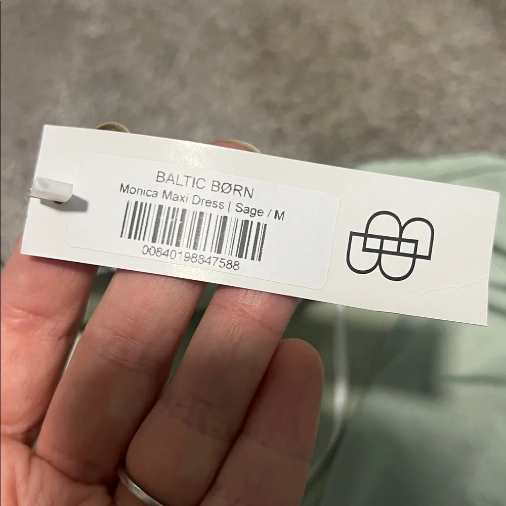 NWT Baltic Born Monica Maxi Dress Sage Green Medium - Picture 8 of 10